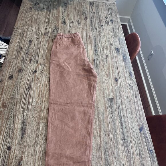 Zara - Linen Pant - Light Brown - Large - Picture 2 of 6